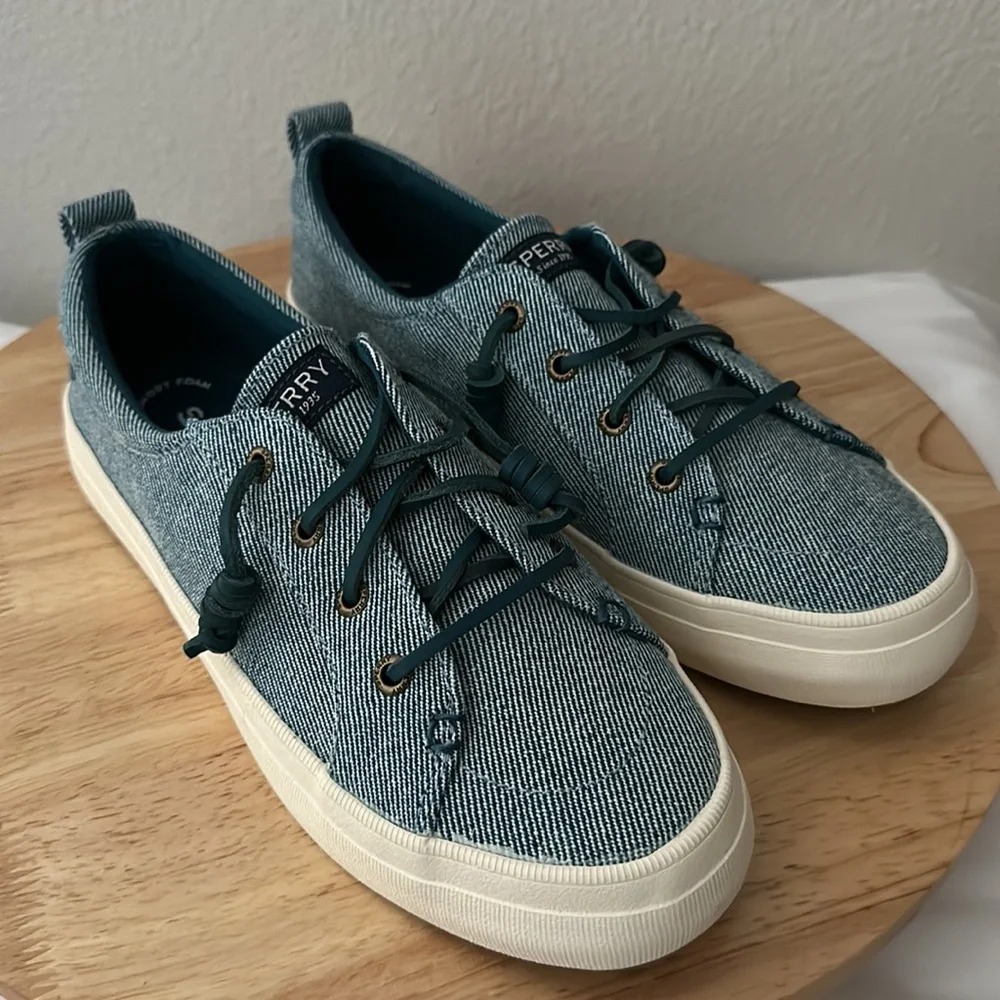 Sperry Crest Vibes Washed Twill Slip-On Sneakers - Picture 2 of 6
